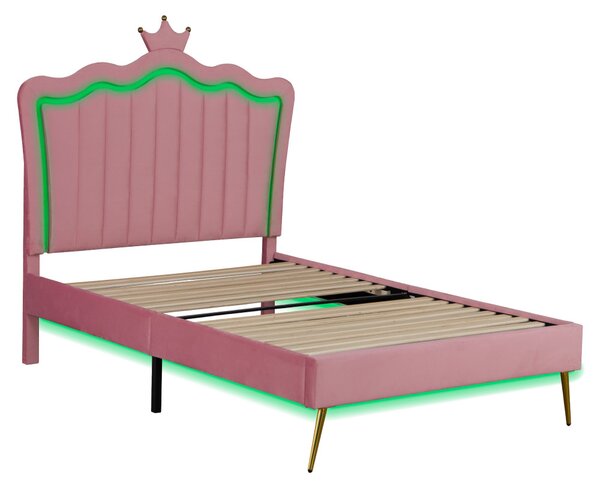 Jednolůžková postel 90 cm Reinsercion 1 (růžová) (s roštem)