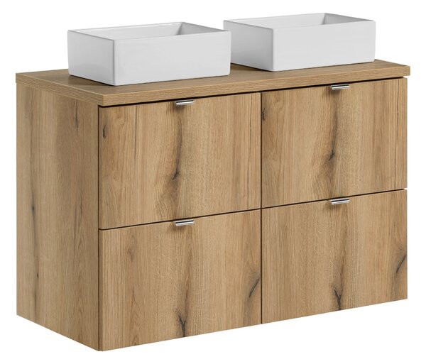 Comad Koupelnová skříňka s deskovým umyvadlem set Nova Oak 100 dub coast evoke