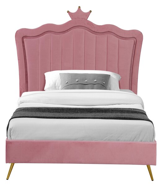 Jednolůžková postel 90 cm Reinsercion 1 (růžová) (s roštem)