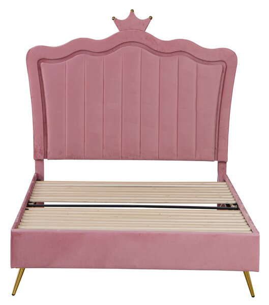 Jednolůžková postel 90 cm Reinsercion 1 (růžová) (s roštem)