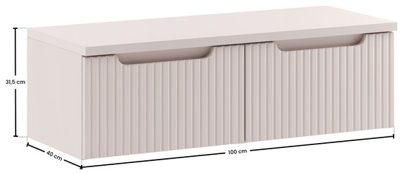 Comad Koupelnová skříňka pod deskové umyvadlo Nova Cashmere 100 kašmír