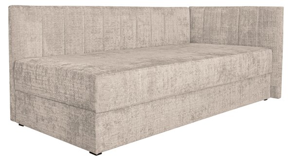 Jednolůžková postel (válenda) 90 cm Lavarse 1 (béžová) (s matrací) (s úl. prostorem)