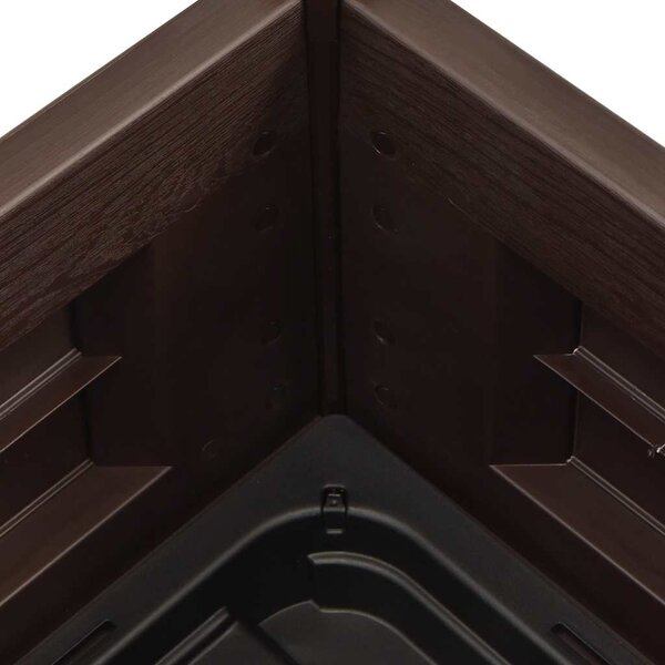 Vyvýšený záhon PP mocha 43 x 43 x 35 cm 313972
