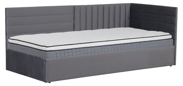 Jednolůžková postel 90 cm Motriz 1 (šedá) (s roštem)