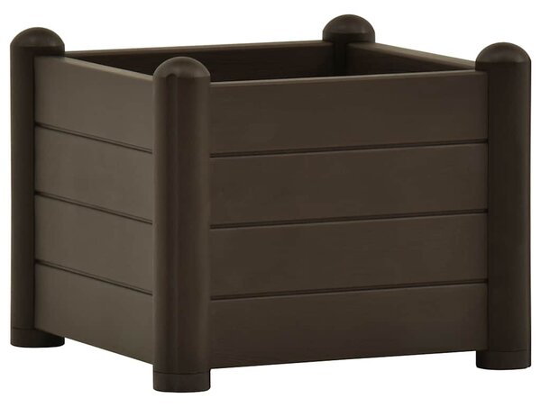 Vyvýšený záhon PP mocha 43 x 43 x 35 cm 313972