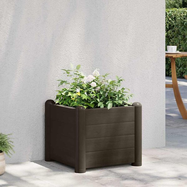 Vyvýšený záhon PP mocha 43 x 43 x 35 cm 313972