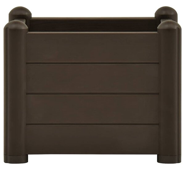Vyvýšený záhon PP mocha 43 x 43 x 35 cm 313972