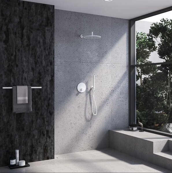 Kronenbach Smart Push vanová baterie pod omítku s termostatem bílá 19044002WM