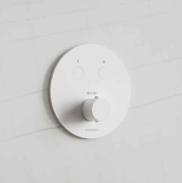 Kronenbach Smart Push vanová baterie pod omítku s termostatem bílá 19044002WM