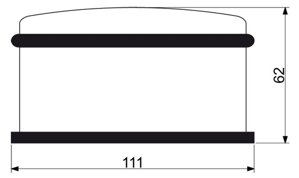 Dveřní zarážka RK.ZAR.016, nerez