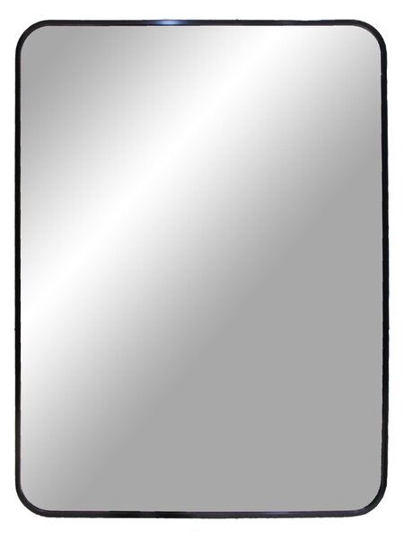 Nordic Experience Černé obdélníkové nástěnné zrcadlo Vardar 50x70 cm