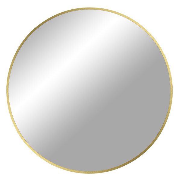 Zlaté kulaté nástěnné zrcadlo Vardar 60 cm