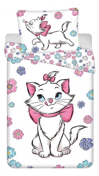 Povlečení Marie Cat Floral 140x200, 70x90 cm
