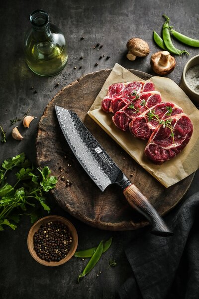 Santoku nůž XinZuo Mo X06 7.5"