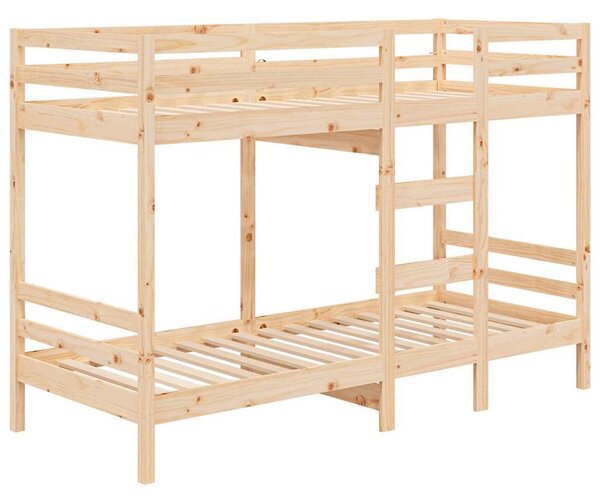 Patrová postel bez matrace 90 x 190 cm masivní borové dřevo 3139839