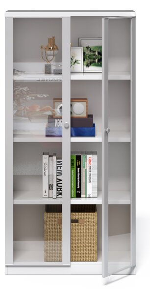 Kancelářská knihovna Houseland Prime Core 01 80 cm bílá