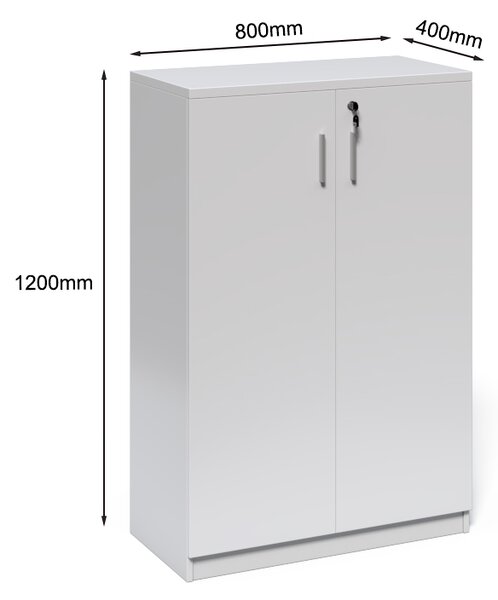 Kancelářská skříňka Houseland Prime Air 03 80 cm bílá
