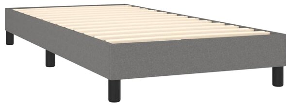 Box spring postel s matrací tmavě šedá 80 x 200 cm textil 3139850