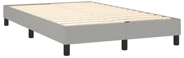 Box spring postel s matrací světle šedá 120 x 200 cm textil 3139881