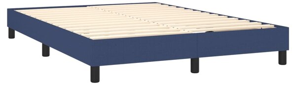 Box spring postel s matrací modrá 140x190 cm textil 3139975