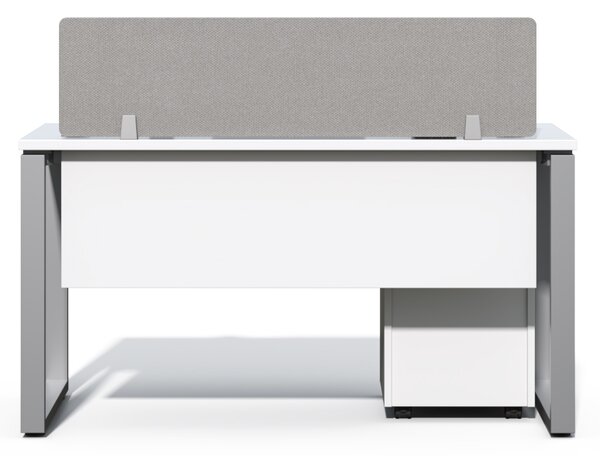Kancelářský stůl s kontejnerem Houseland Prime Max 01 140 cm bílý