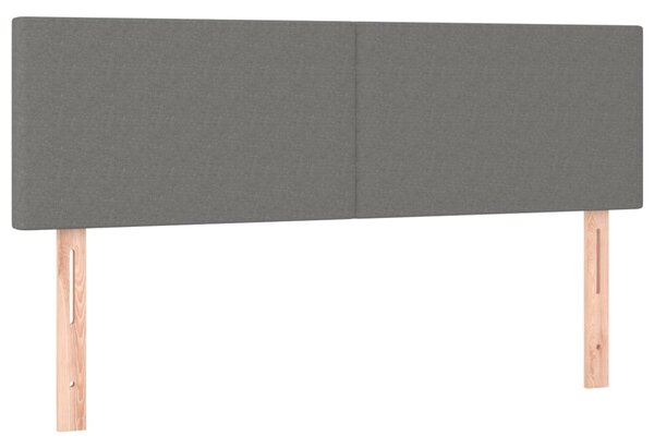 Box spring postel s matrací tmavě šedá 140x200 cm textil 3139898