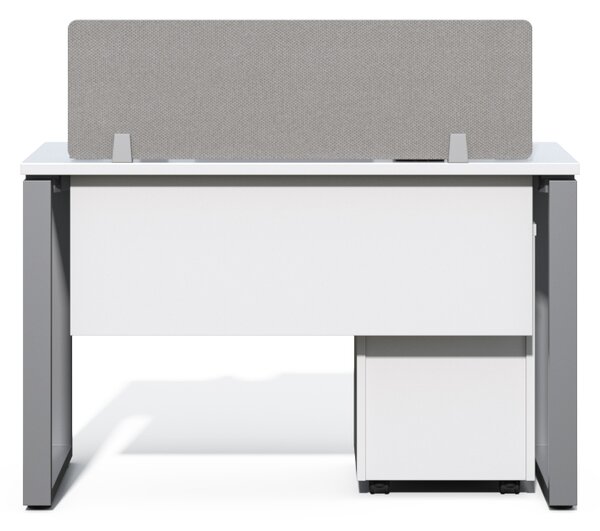 Kancelářský stůl s kontejnerem Houseland Prime Max 01 120 cm bílý