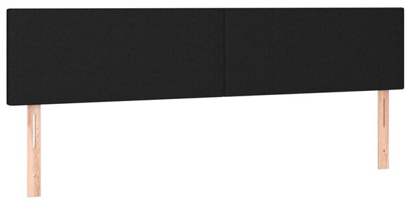 Box spring postel s matrací černá 200x200 cm textil 3139923