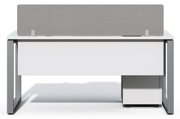 Kancelářský stůl s kontejnerem Houseland Prime Max 01 160 cm bílý