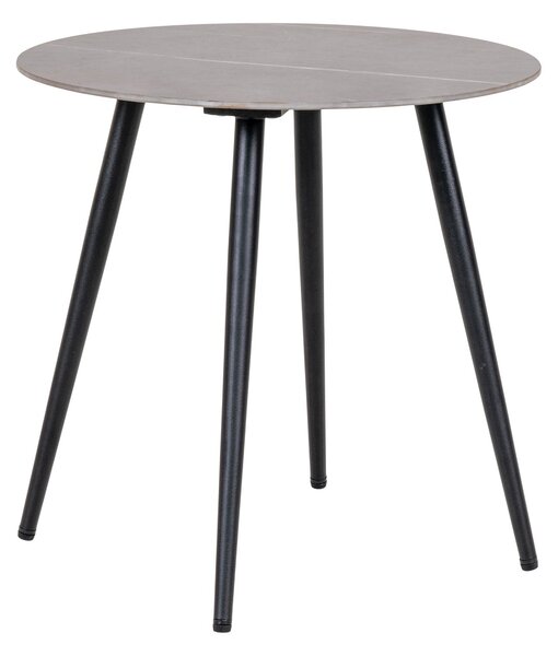 Odkládací stolek Lasr s šedou keramickou deskou