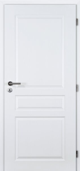Interiérové dveře Doornite Troja - lak Doornite struktura bílá, pravé "80", zámek pro BB, voština