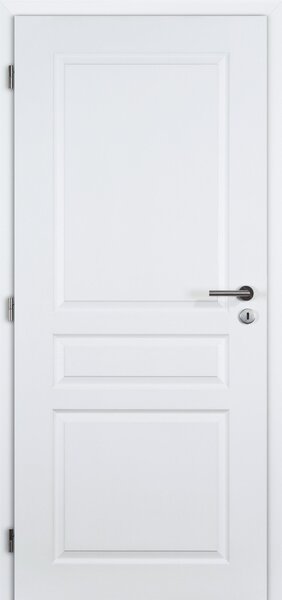 Interiérové dveře Doornite Troja - lak Doornite struktura bílá, levé "80", zámek pro BB, voština