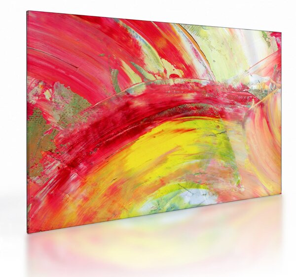 Skleněný obraz abstrakce - malba (70x50 cm)