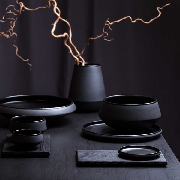 Vaidava Set talířků Eclipse 11,5cm, 3ks, černý