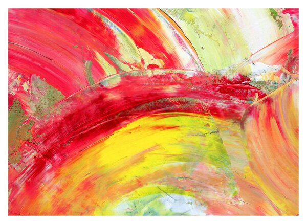 Skleněný obraz abstrakce - malba (70x50 cm)