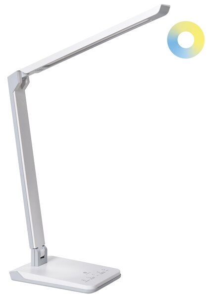 LED stolní lampa PICTOR se stmívačem Bílá