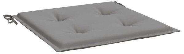 Podušky na zahradní židli 4 ks šedé 50 x 50 x 3 cm látka oxford 314040