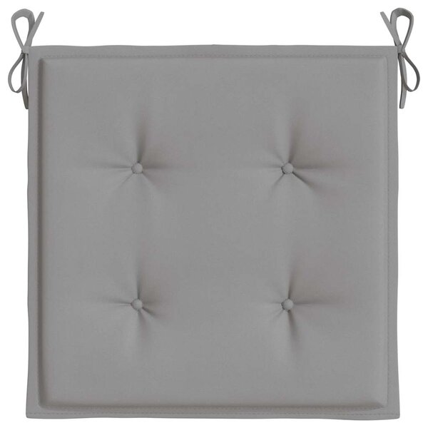 Podušky na zahradní židli 4 ks šedé 50 x 50 x 3 cm látka oxford 314040