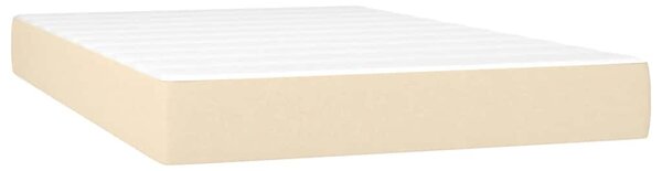 Box spring postel s matrací krémová 120x200 cm textil 3140046