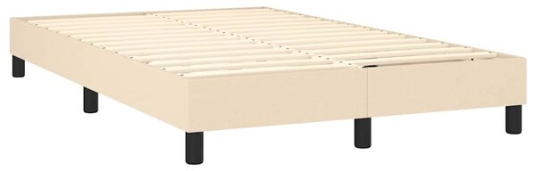 Box spring postel s matrací krémová 120x200 cm textil 3140046