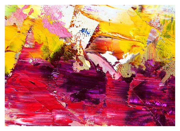 Skleněný obraz abstrakce - malba (70x50 cm)