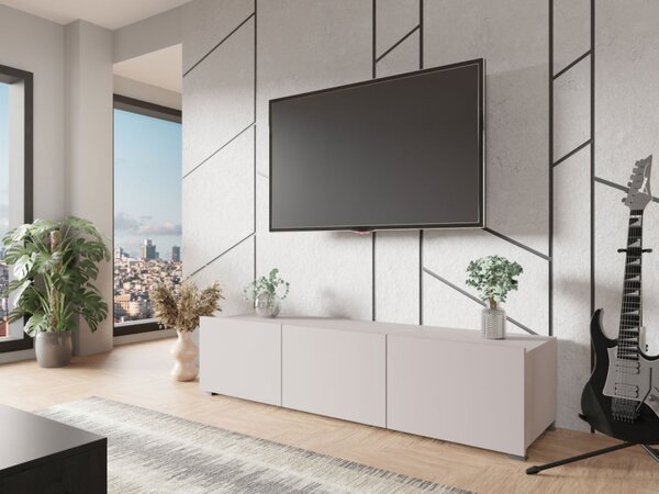 TV skříňka Bralani 150 BR04, Barva: černá / černá lesk 5902928149166