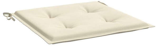 Podušky na zahradní židli 4 ks krémové 50x50x3 cm látka oxford 314042