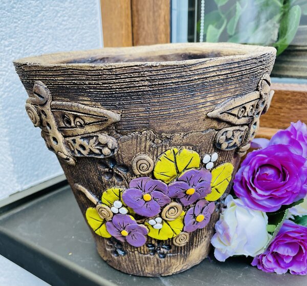 Keramika Javorník Květináč - fialky