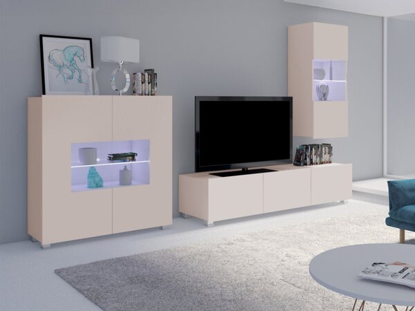 Obývací stěna Bralani VII, Barva: Kašmír, Osvětlení: bez osvětlení 5903211429323