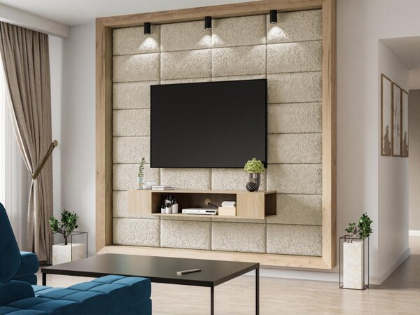 Čalouněný nástěnný panel Pag 60x30, Barva látek:: Abriamo 03 5903211433696