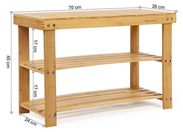 SONGMICS Praktický regál SKU Corbin hnědý