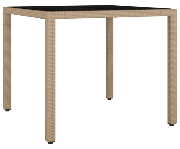 3dílný zahradní bistro set s poduškami béžový polyratan 3276937