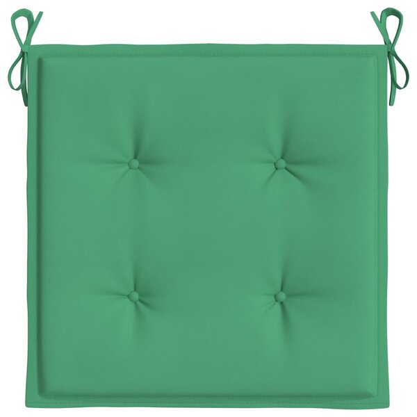 Podušky na zahradní židli 6 ks zelené 50x50x3 cm látka oxford 314049