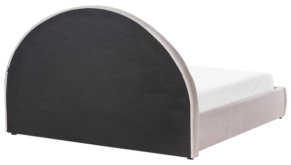 Postel s úložným prostorem Žinylka MOUZON 180 x 200 cm Taupe
